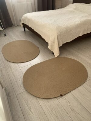 Ковёр из джута овальный