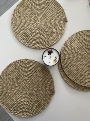 Набор джутовых салфеток для сервировки стола