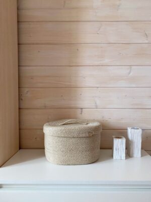 Корзина для хранения из джута